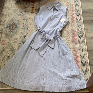 Anne Klein Size 12 seersucker dress